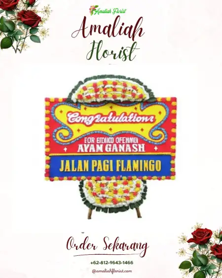 Sewa Papan Bunga Parik Rantang